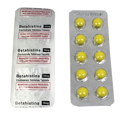 BETAHISTINE 16 MG TABLETS .